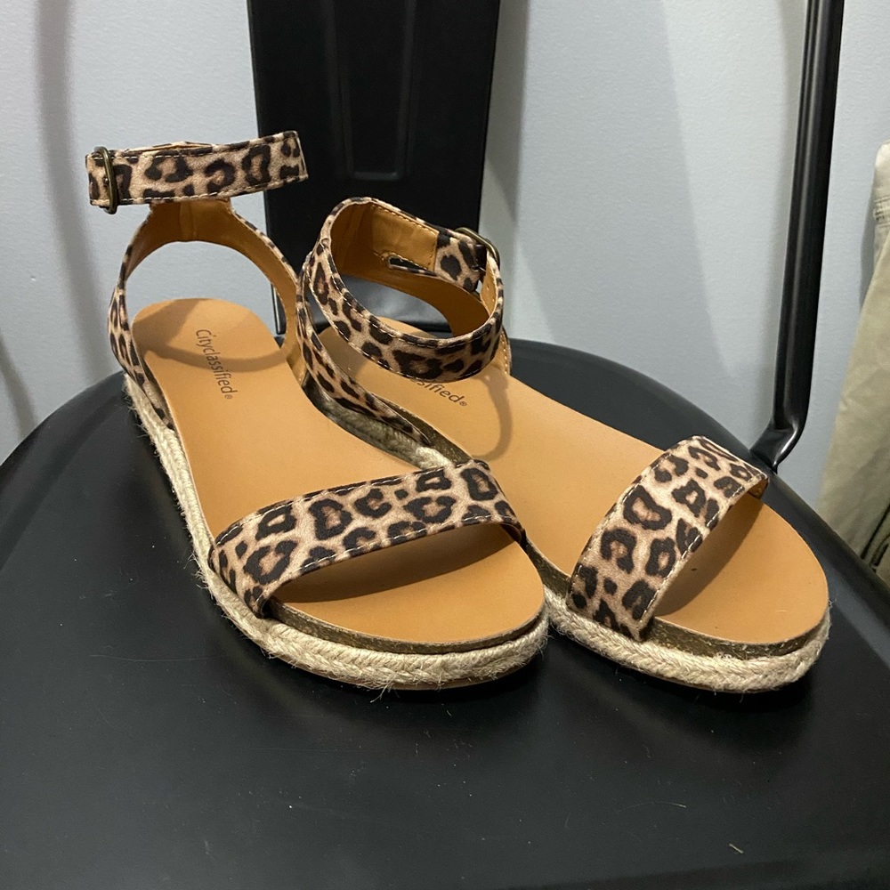 Cheetah sandals